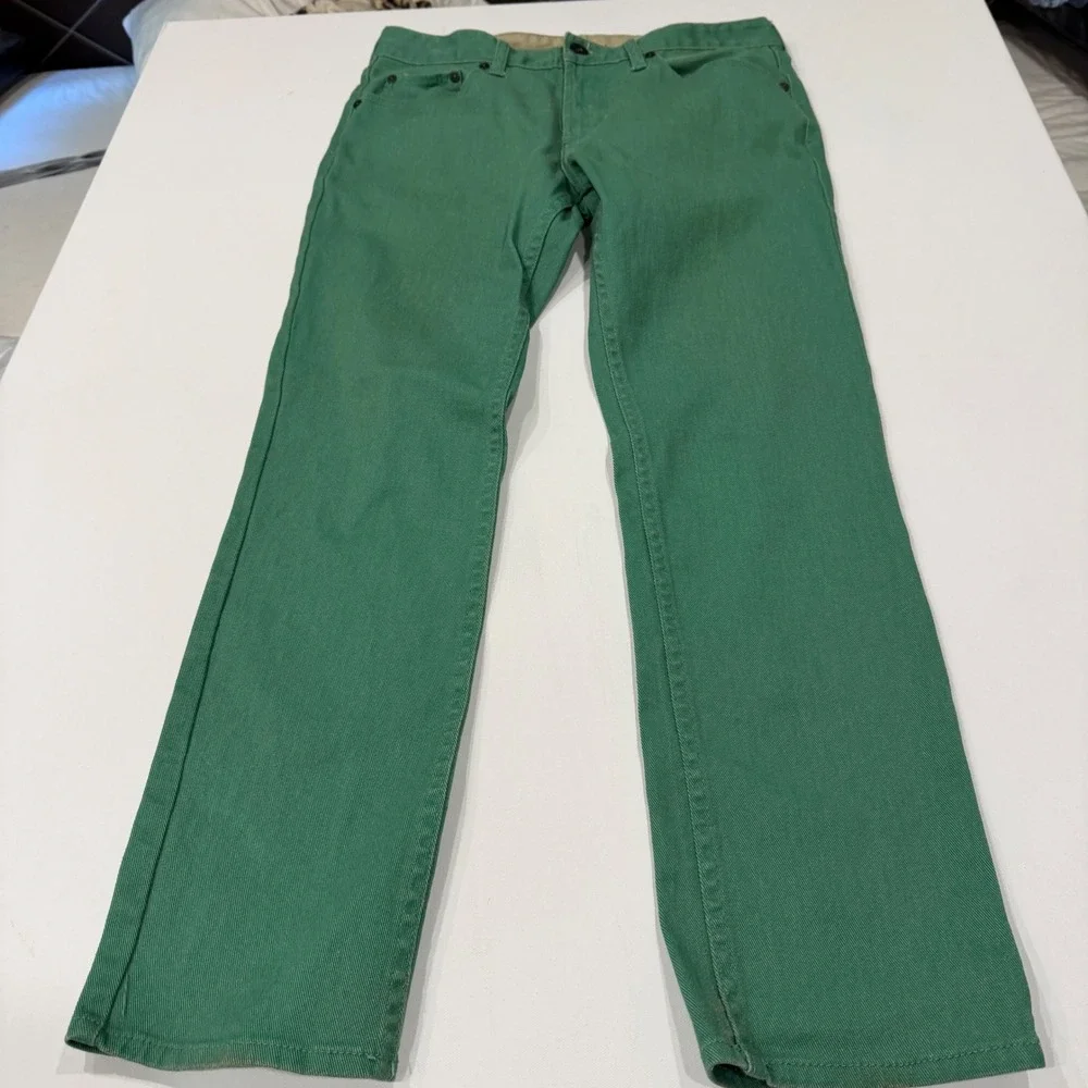 Bullhead Dillon Men's 32x30 Green Skinny Jeans Colored Denim Indie Skate Y2K